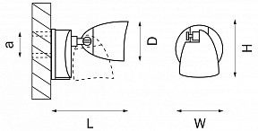 Светильник на штанге Lightstar Diva черный арт. 374137