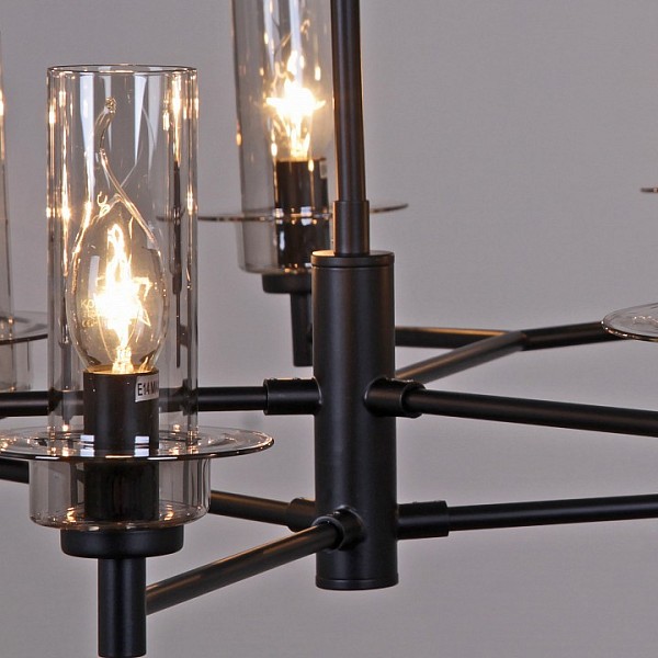 Люстра на штанге ILLUMICO IL2216 черный арт. IL2216-9PLS-24 HIGHBALL