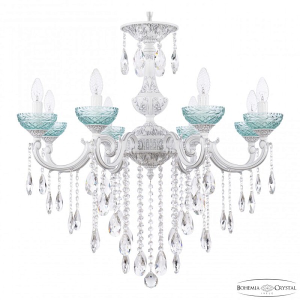 Подвесная люстра Bohemia Ivele Crystal AL7801 белый арт. AL78101/8/250 B WMN P Birusa/M-1F