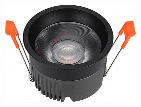 Встраиваемый светильник iLedex Technical Mars черный арт. 112-12W-D80-4000K-24DG-BK