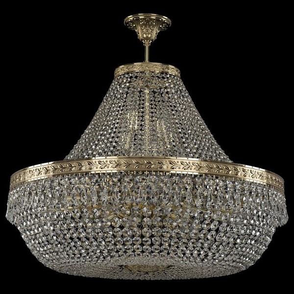 Светильник на штанге Bohemia Ivele Crystal 1901 золото арт. 19011/H1/80IV G