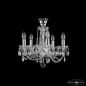 Подвесная люстра Bohemia Ivele Crystal 1402 никель арт. 1402/5/141 Ni Tube