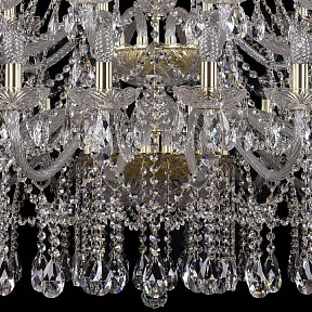 Подвесная люстра Bohemia Ivele Crystal 1413 золото арт. 1413/20+10+5/400/XL-158/3d/G