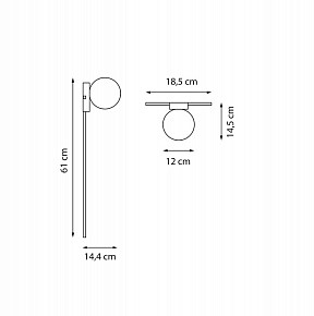 Бра Lightstar Globo черный арт. 812617