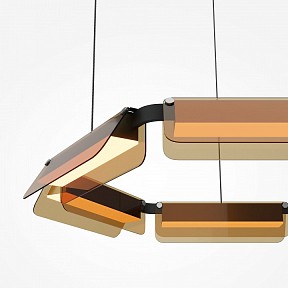 Подвесная люстра Maytoni Flat черный арт. MOD296PL-L40BC3K