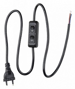 Сетевой провод Uniel UCX-C90/02A-100 BLACK черный арт. UL-00007465
