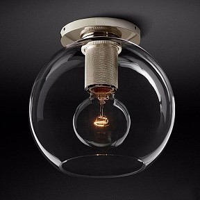 Накладной светильник Imperiumloft RH Utilitaire Globe никель арт. 48,068