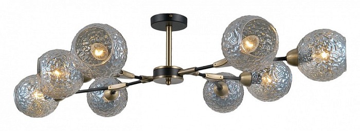 Люстра на штанге ILLUMICO  бронза арт. IL0253-8CSQ-79 BK AB