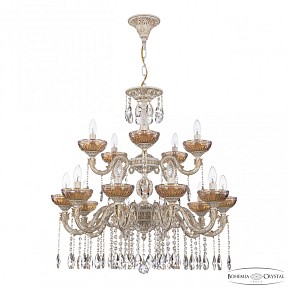 Подвесная люстра Bohemia Ivele Crystal AL7901 белый арт. AL79101/10+5/250/2D A WMG P Shampan/M-1G