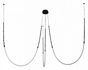 Подвесная люстра Arte Lamp Klimt черный арт. A2850SP-38BK