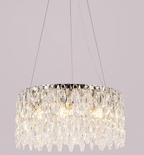 Подвесная люстра ILLUMICO  хром арт. IL5051-500PZF-25 CH ELITE