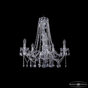Подвесная люстра Bohemia Ivele Crystal 1413 никель арт. 1413/5/200/h-60 Ni