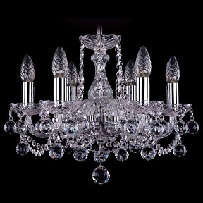 Подвесная люстра Bohemia Ivele Crystal 1402 никель арт. 1402/6/141/Ni/Balls