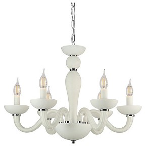 Подвесная люстра Newport ARLETTE хром арт. 8646/С chrome mat.white