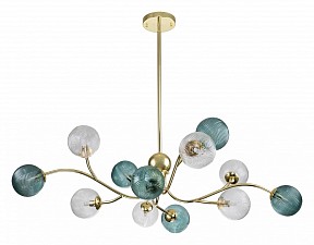 Люстра на штанге Indigo Selva желтый арт. 11032/12R Gold
