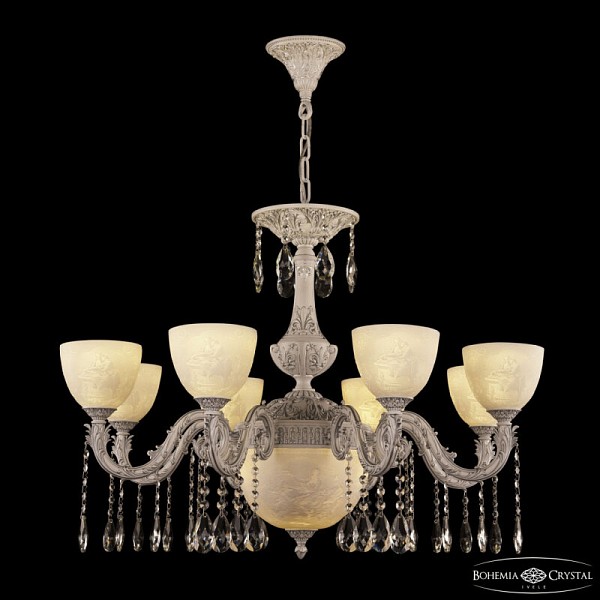 Подвесная люстра Bohemia Ivele Crystal AL7901 белый арт. AL79101P/8/250 A WMN P1 U Pair