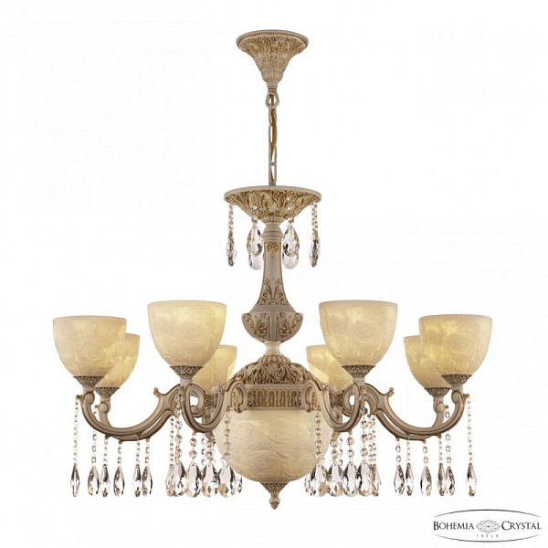 Подвесная люстра Bohemia Ivele Crystal AL7801 белый арт. AL78101P/8/250 A WMG P1 U Rose