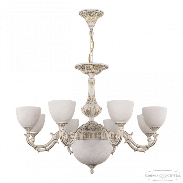 Подвесная люстра Bohemia Ivele Crystal AL7801 белый арт. AL78101P/8/250 WMG P1 U Angel