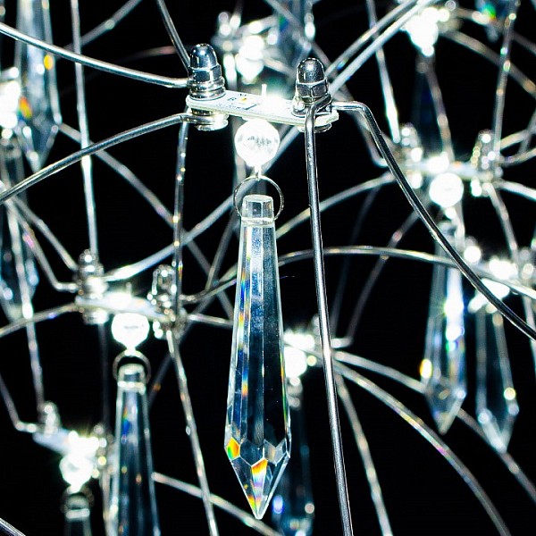 Подвесная люстра ILLUMICO IL2025 хром арт. IL2025-1430HX-69 Ether