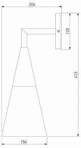 Светильник на штанге Elektrostandard Vesto черный арт. a066198