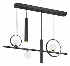 Подвесной светильник Vitaluce V3095 черный арт. V3095-1/5S