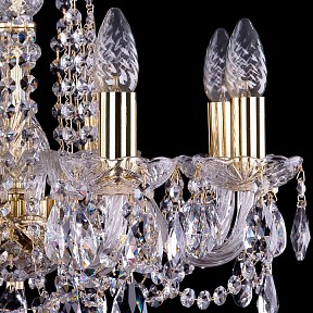 Подвесная люстра Bohemia Ivele Crystal 1402 золото арт. 1402/8/160/G
