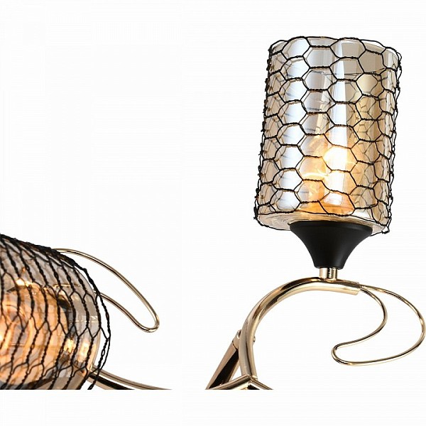 Потолочная люстра Reluce 1309 золото арт. 01309-0.3-03 BK+FGD