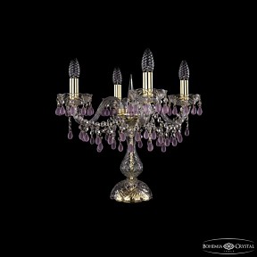 Настольная лампа декоративная Bohemia Ivele Crystal 1410 золото арт. 1410L/4/141-39 G V7010