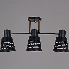 Светильник на штанге Reluce 06074 золото арт. 06074-3.3-03 BK+FG