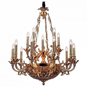 Подвесная люстра Lucia Tucci Firrnze золото арт. FIRENZE 1780.15.3 antique gold