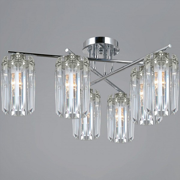 Потолочная люстра ILLUMICO LYRA хром арт. IL3566-6CSQ-24 CR LYRA