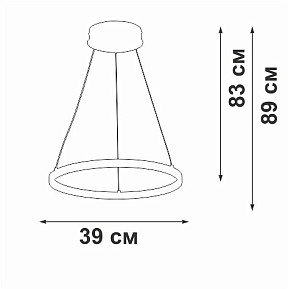 Подвесной светильник Vitaluce V2515DT золото арт. V2515DT-8/1S