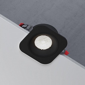 Встраиваемый светильник Elektrostandard Tetro черный арт. 15276/LED