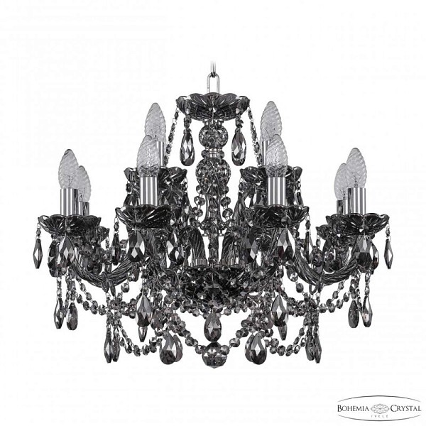 Подвесная люстра Bohemia Ivele Crystal 1411 никель арт. 1411/8+4/195 Ni M731