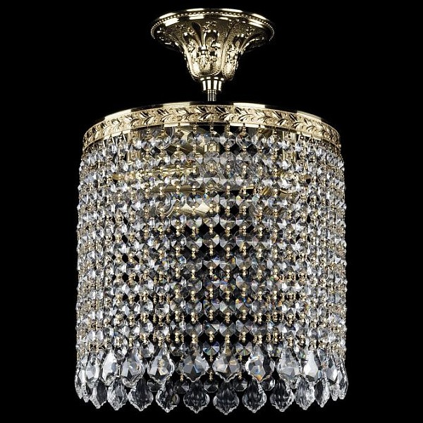 Подвесной светильник Bohemia Ivele Crystal 1920 золото арт. 19201/25IV G Leafs