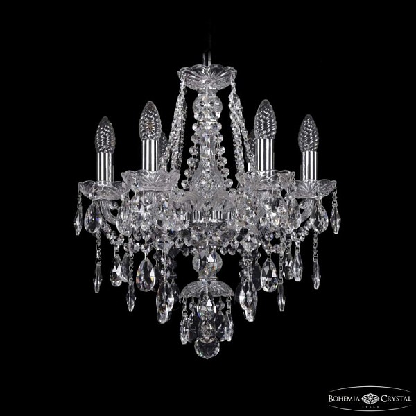 Подвесная люстра Bohemia Ivele Crystal 1415 никель арт. 1415/6/141 Ni