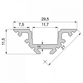 Профиль Deko-Light AV-01-10 белый арт. 970403