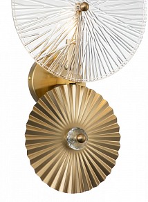 Накладной светильник Indigo Miele желтый арт. 12021/B/1W Brass