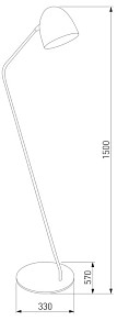 Торшер TK Lighting Soho черный арт. 16162 Soho Black