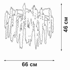 Потолочная люстра Vitaluce V28551 черный арт. V28551-1/7PL