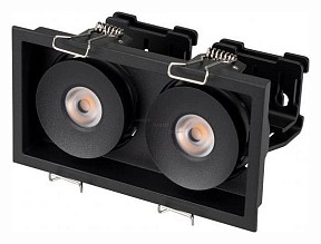 Встраиваемый светильник Arlight CL-SIMPLE-S148x80-2x9W Day4000 (BK, 45 deg) черный арт. 026877