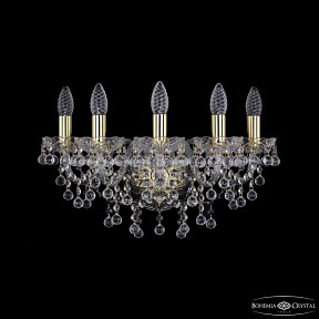 Бра Bohemia Ivele Crystal 1409 золото арт. 1409B/5/160 G