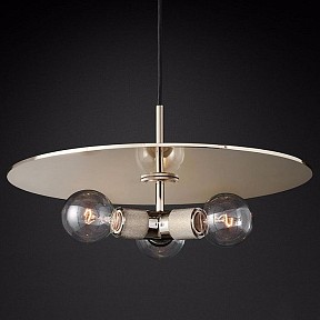Подвесной светильник Imperiumloft Rh Utilitaire Disk Triple Pendant никель арт. 40.2341