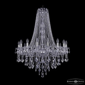 Подвесная люстра Bohemia Ivele Crystal 1415 никель арт. 1415/16/300/h-108 Ni