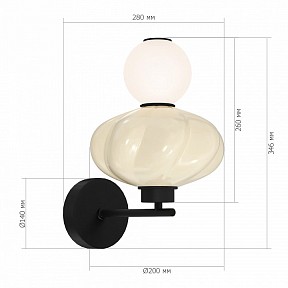 Бра ST-Luce FLORENTINI черный арт. SL6134.411.01