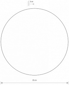 Накладной светильник Nowodvorski Ring Led L коричневый арт. 10353