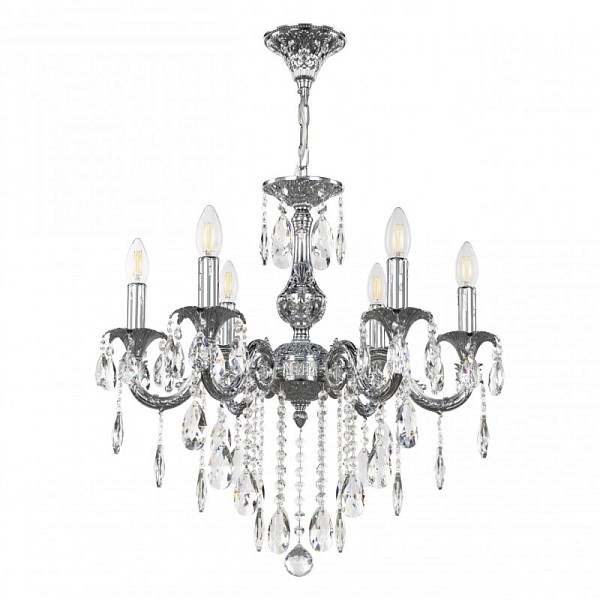 Подвесная люстра Bohemia Ivele Crystal AL7901 никель арт. AL79101/6/175 B Ni