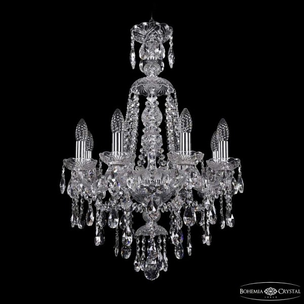 Подвесная люстра Bohemia Ivele Crystal 1415 никель арт. 1415/8/165/XL-70 Ni