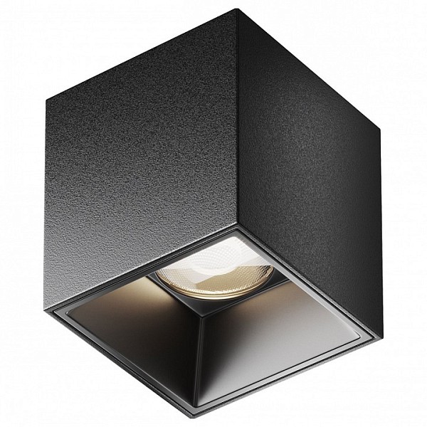 Накладной светильник Maytoni Technical Alfa LED черный арт. C064CL-5W4K-SQ-B