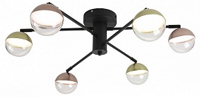 Люстра на штанге Escada DIVERSE черный арт. 10271/6LED Gold/Copper
